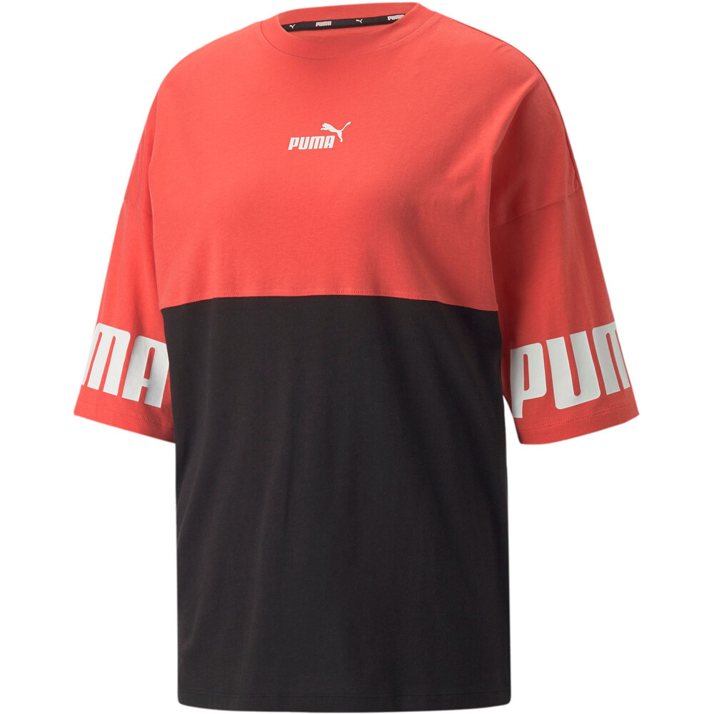 Puma camiseta manga corta mujer Puma Puma Power Colorbloc vista detalle Puma camiseta manga corta mujer Puma Puma Power Colorbloc vista detalle