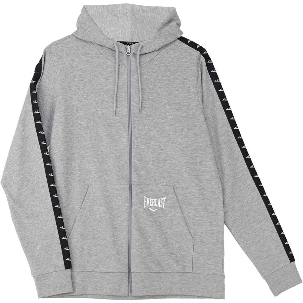 Everlast camiseta manga corta hombre Everlast HOODED TAPE ZIPPED vista frontal Everlast camiseta manga corta hombre Everlast HOODED TAPE ZIPPED vista frontal