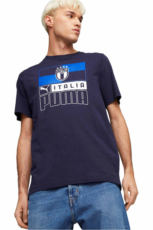 PUMA FIGC FTBLCORE TEE azul