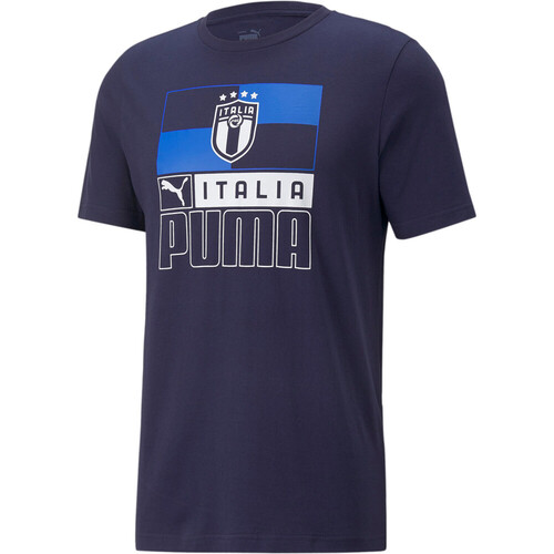 PUMA FIGC FTBLCORE TEE azul