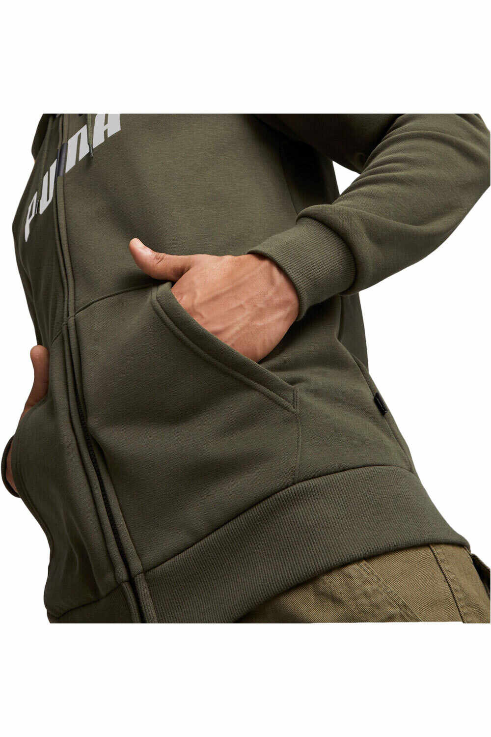 Puma sudadera hombre Puma ESS+ 2 Col FZ Hoodie vista detalle Puma sudadera hombre Puma ESS+ 2 Col FZ Hoodie vista detalle