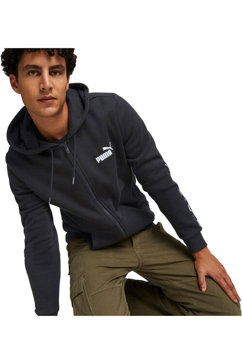 PUMA ESS+ TAPE FULL-ZIP H negro