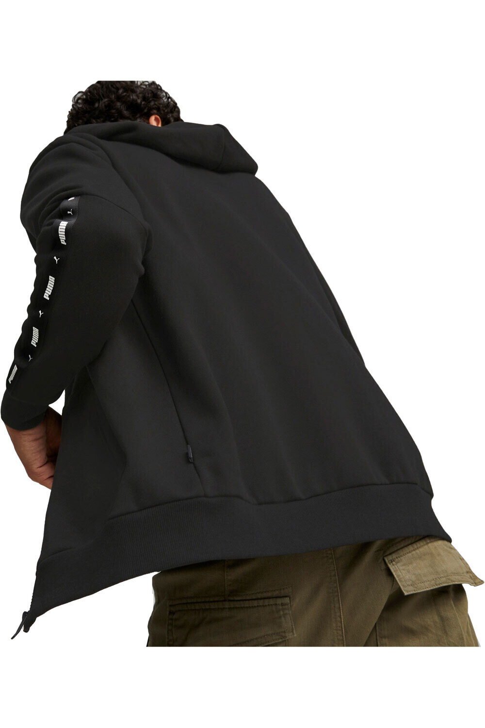 Puma sudadera hombre Puma ESS+ Tape Full-Zip H vista trasera Puma sudadera hombre Puma ESS+ Tape Full-Zip H vista trasera