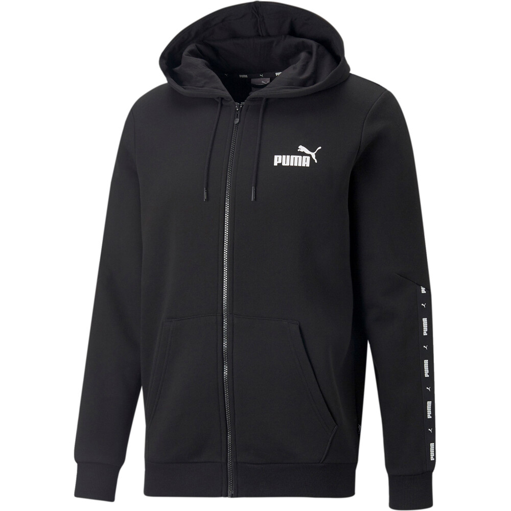 Puma sudadera hombre Puma ESS+ Tape Full-Zip H vista detalle Puma sudadera hombre Puma ESS+ Tape Full-Zip H vista detalle