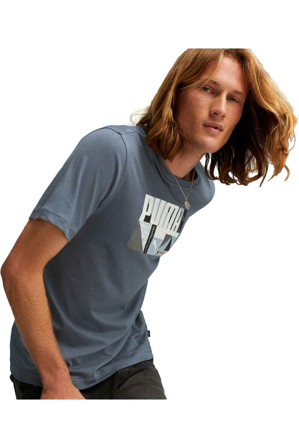 Puma camiseta manga corta hombre Puma Monogram Graphic Tee vista frontal Puma camiseta manga corta hombre Puma Monogram Graphic Tee vista frontal