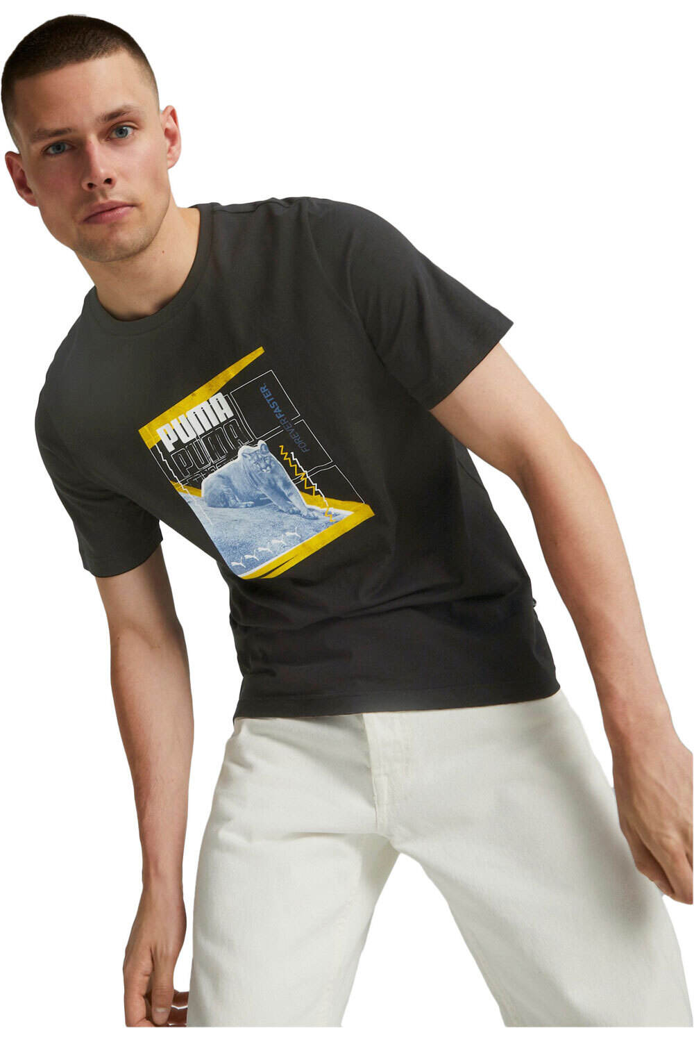 Puma camiseta manga corta hombre Puma PUMA Art Graphic Tee vista frontal Puma camiseta manga corta hombre Puma PUMA Art Graphic Tee vista frontal
