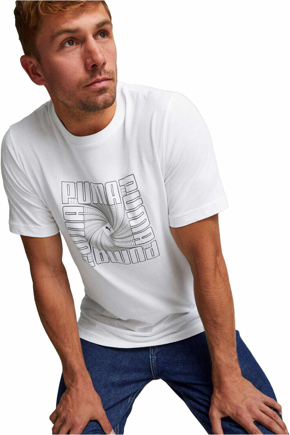 Puma camiseta manga corta hombre Puma Reflective Graphic T vista frontal Puma camiseta manga corta hombre Puma Reflective Graphic T vista frontal