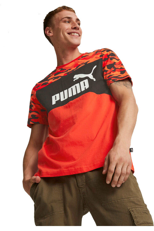 PUMA ESS+ CAMO TEE rojo