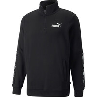 Puma sudadera hombre Puma ESS+ Tape Half-Zip F vista frontal Puma sudadera hombre Puma ESS+ Tape Half-Zip F vista frontal