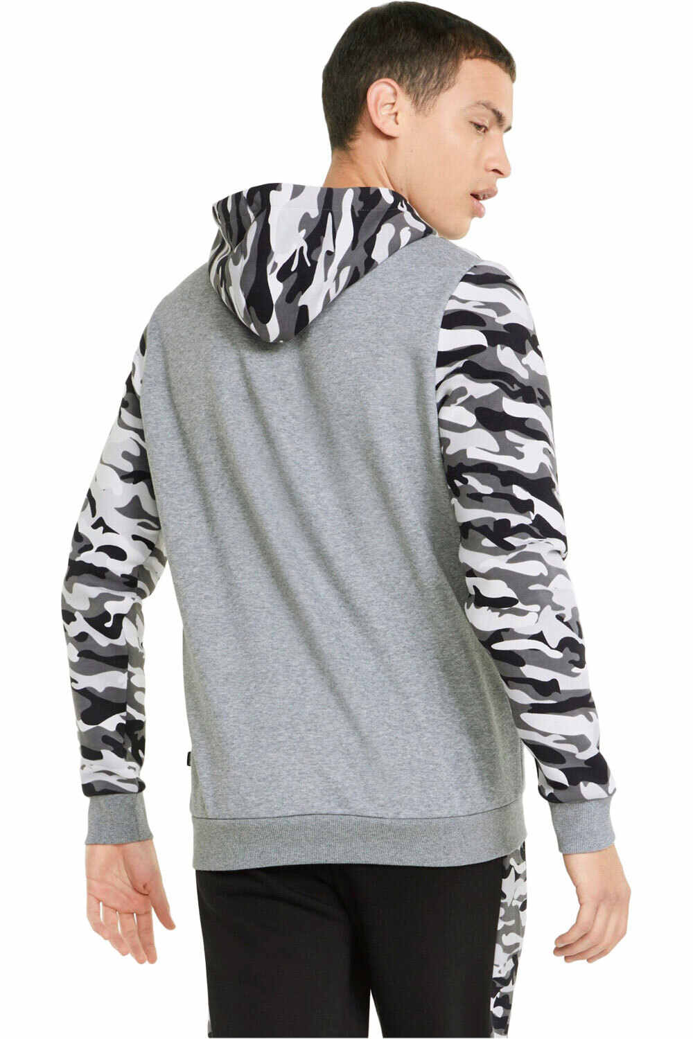 Puma sudadera hombre Puma ESS+ Camo Hoodie FL vista trasera Puma sudadera hombre Puma ESS+ Camo Hoodie FL vista trasera