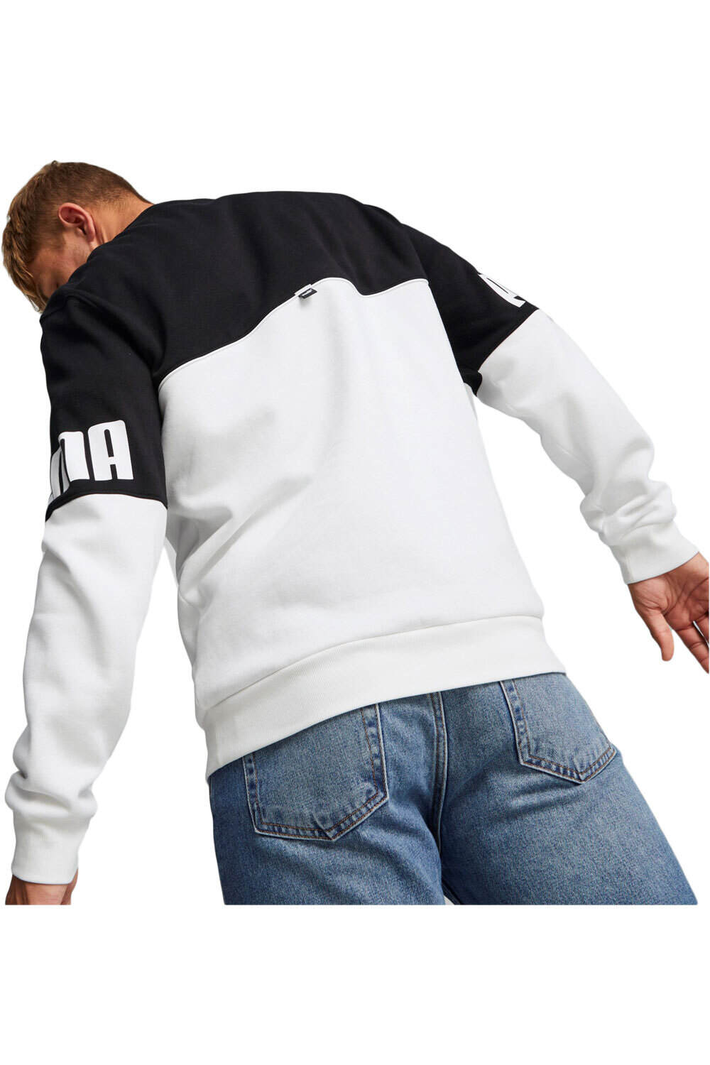 Puma sudadera hombre Puma Puma Power Colorbloc vista trasera Puma sudadera hombre Puma Puma Power Colorbloc vista trasera
