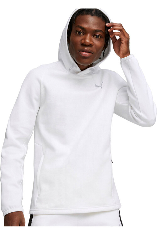 PUMA EVOSTRIPE HOODIE blanco