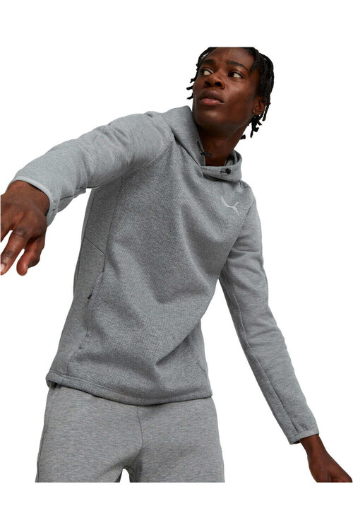 PUMA EVOSTRIPE HOODIE gris