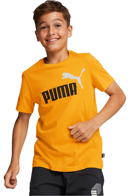 PUMA ESS+ 2 COL LOGO TEE naranja
