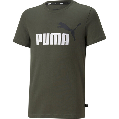 PUMA ESS+ 2 COL LOGO TEE verde