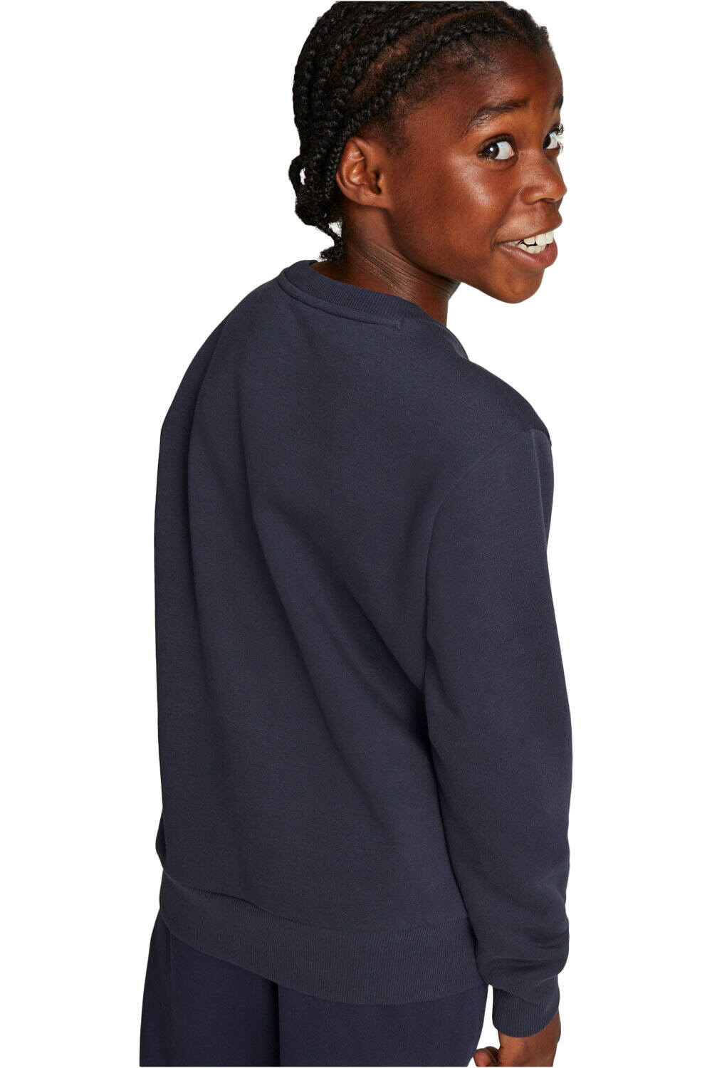 Puma sudadera niño Puma Alpha AOP Crew FL B vista trasera Puma sudadera niño Puma Alpha AOP Crew FL B vista trasera