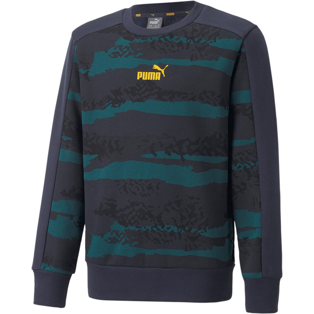 Puma sudadera niño Puma Alpha AOP Crew FL B vista detalle Puma sudadera niño Puma Alpha AOP Crew FL B vista detalle