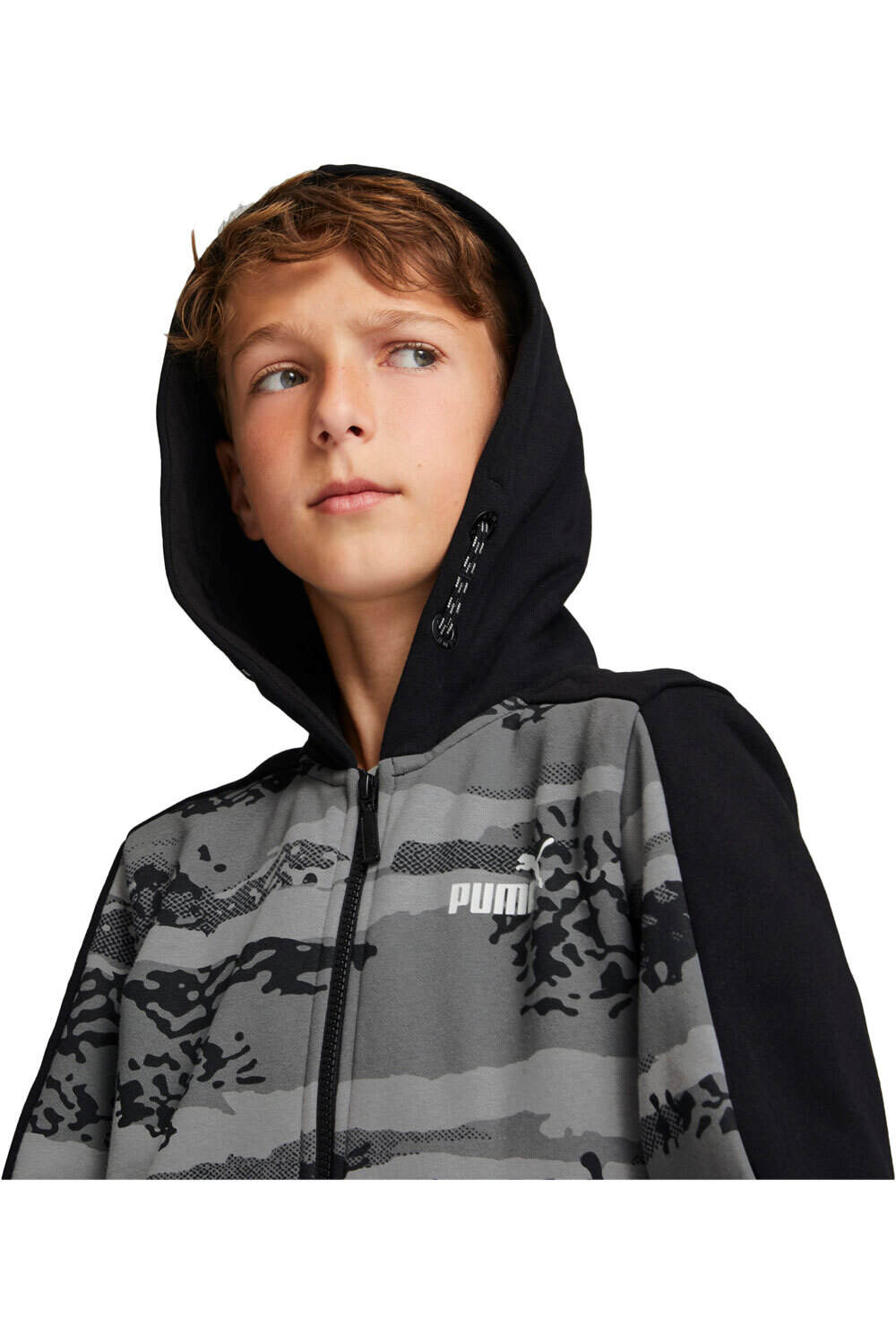 Puma sudadera niño Puma Alpha Full-Zip Hoodi vista detalle Puma sudadera niño Puma Alpha Full-Zip Hoodi vista detalle