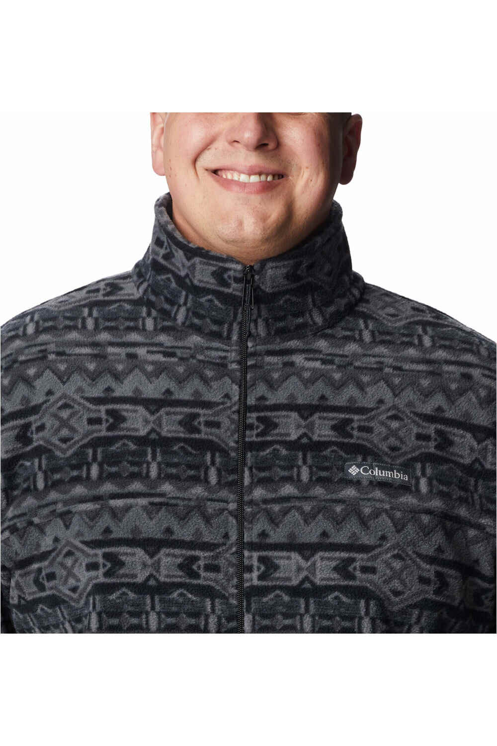 Columbia forro polar hombre Columbia Steens Mountain Printed Jacket vista trasera Columbia forro polar hombre Columbia Steens Mountain Printed Jacket vista trasera