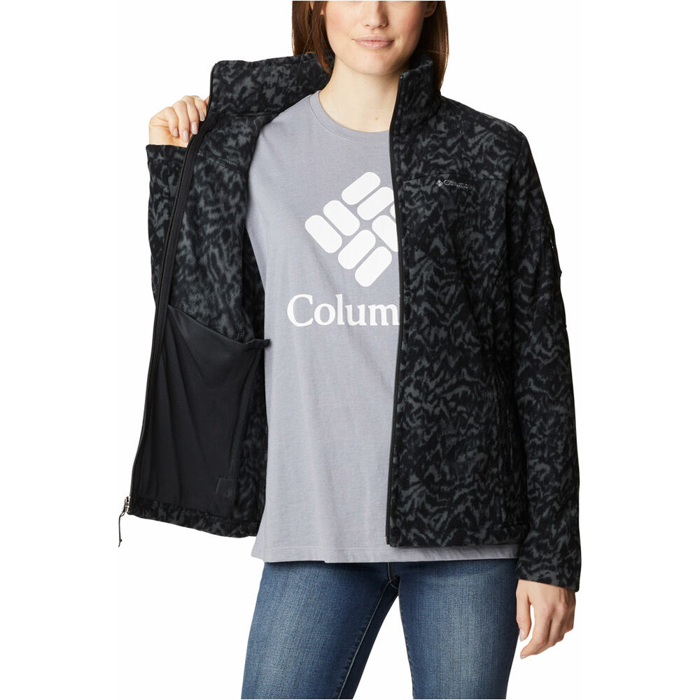 Columbia forro polar mujer Columbia Fast Trek Printed Jkt vista detalle Columbia forro polar mujer Columbia Fast Trek Printed Jkt vista detalle