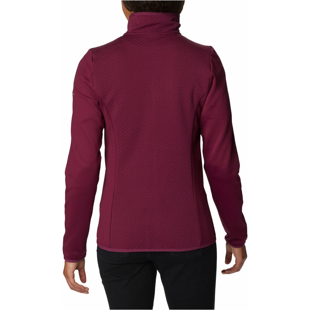 Columbia forro polar mujer Columbia Roffe Ridge Full Zip Fleece vista trasera Columbia forro polar mujer Columbia Roffe Ridge Full Zip Fleece vista trasera