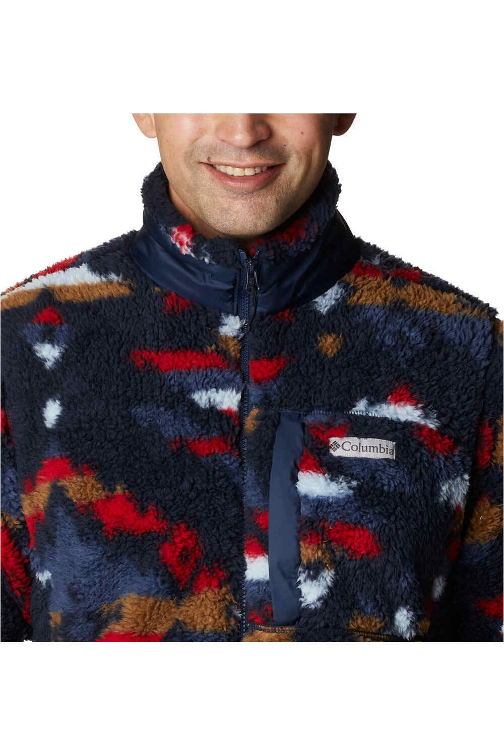 Columbia forro polar hombre Columbia Winter Pass Print Fleece Full Zip vista trasera Columbia forro polar hombre Columbia Winter Pass Print Fleece Full Zip vista trasera