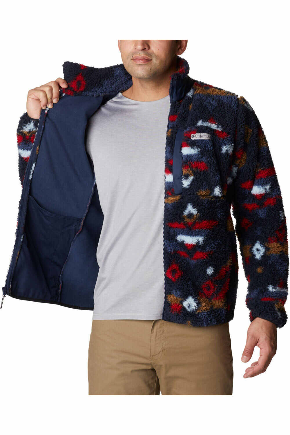 Columbia forro polar hombre Columbia Winter Pass Print Fleece Full Zip vista detalle Columbia forro polar hombre Columbia Winter Pass Print Fleece Full Zip vista detalle