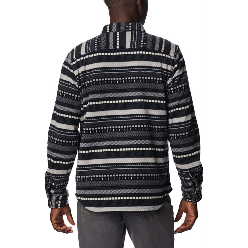 Columbia camisa montaña manga larga hombre Columbia Flare Gun Fleece Over Shirt vista trasera Columbia camisa montaña manga larga hombre Columbia Flare Gun Fleece Over Shirt vista trasera