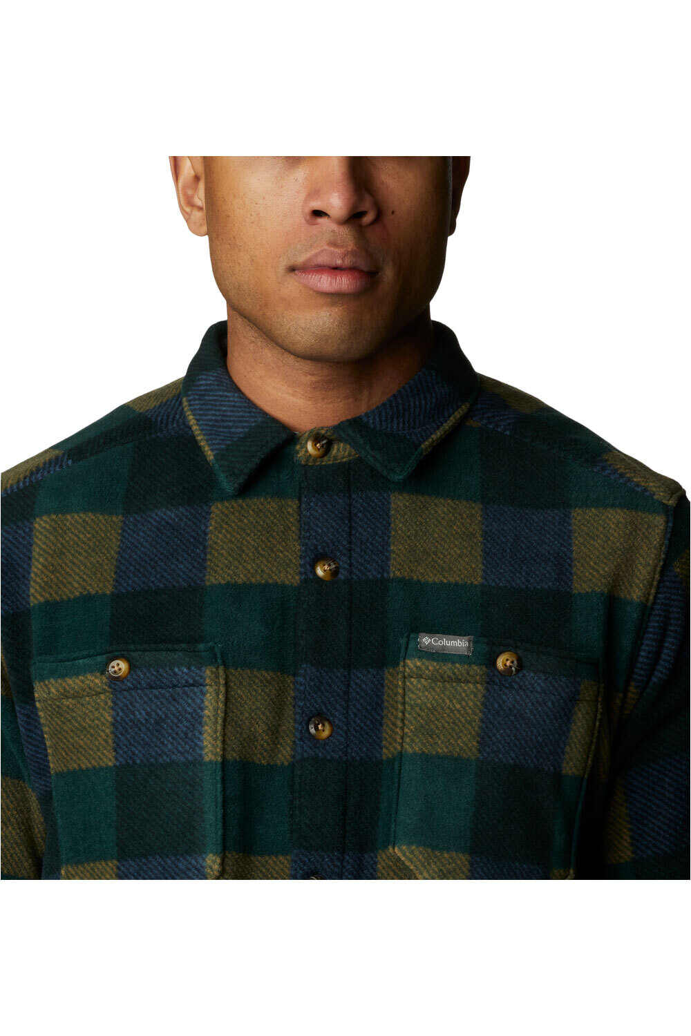 Columbia camisa montaña manga larga hombre Columbia Flare Gun Fleece Over Shirt vista trasera Columbia camisa montaña manga larga hombre Columbia Flare Gun Fleece Over Shirt vista trasera