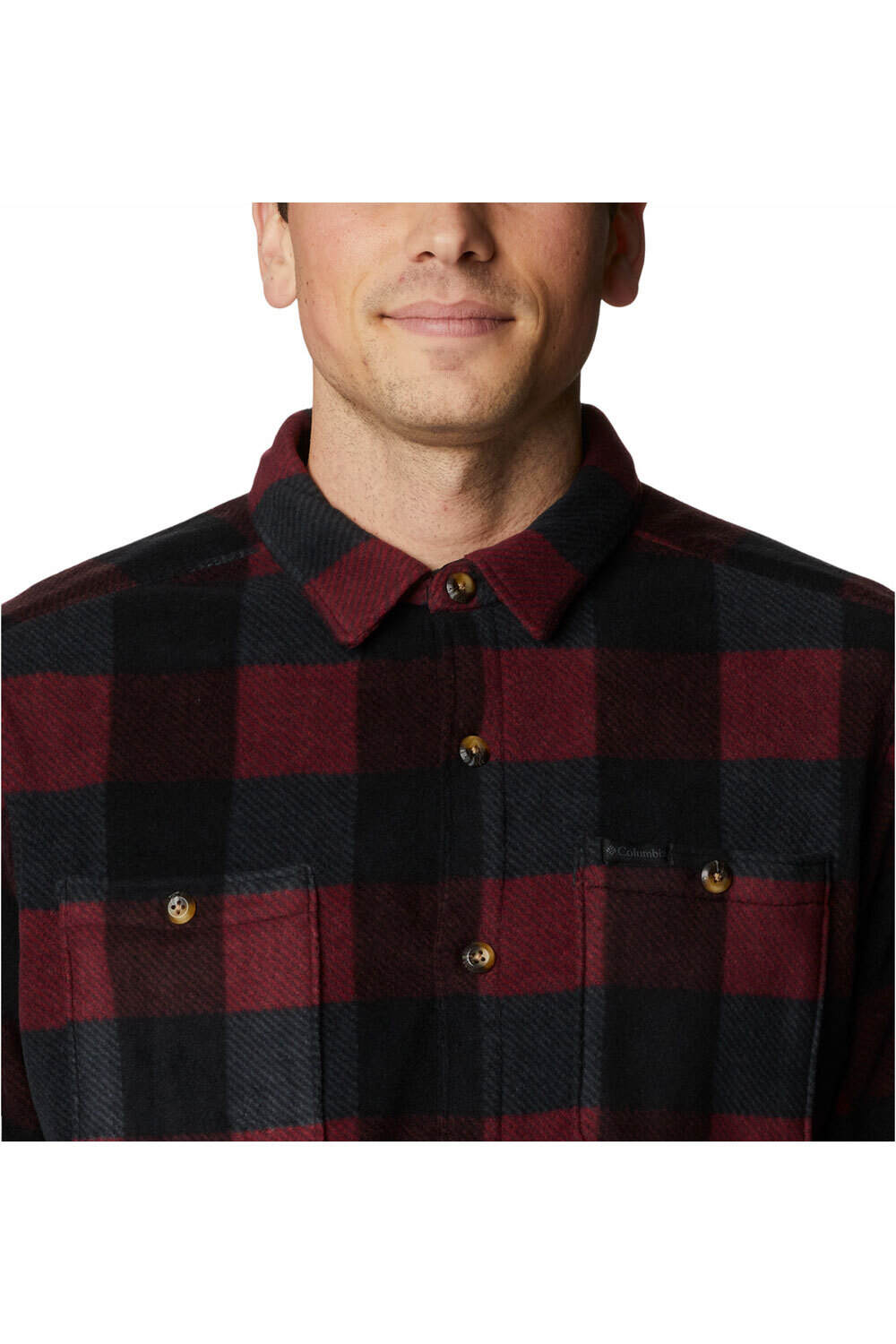 Columbia camisa montaña manga larga hombre Columbia Flare Gun Fleece Over Shirt vista detalle Columbia camisa montaña manga larga hombre Columbia Flare Gun Fleece Over Shirt vista detalle