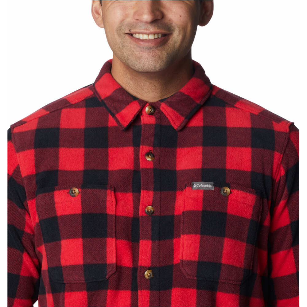 Columbia camisa montaña manga larga hombre Columbia Flare Gun Fleece Over Shirt 03 Columbia camisa montaña manga larga hombre Columbia Flare Gun Fleece Over Shirt 03