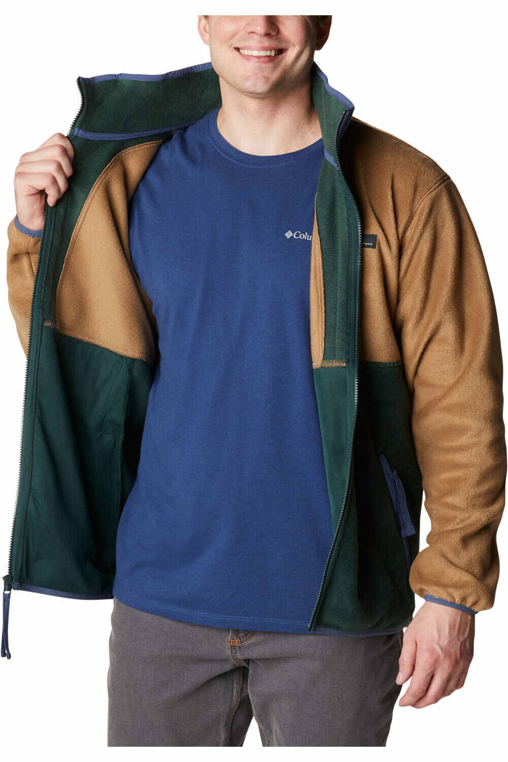 Columbia forro polar hombre Columbia Back Bowl Full Zip Fleece vista detalle Columbia forro polar hombre Columbia Back Bowl Full Zip Fleece vista detalle