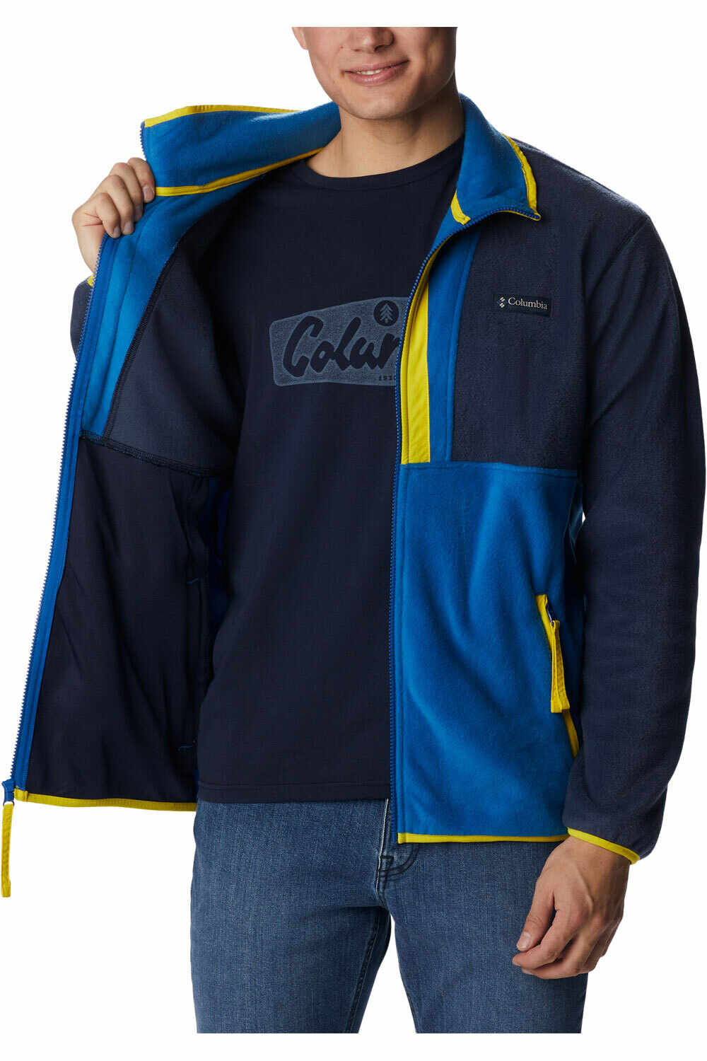 Columbia forro polar hombre Columbia Back Bowl Full Zip Fleece vista detalle Columbia forro polar hombre Columbia Back Bowl Full Zip Fleece vista detalle
