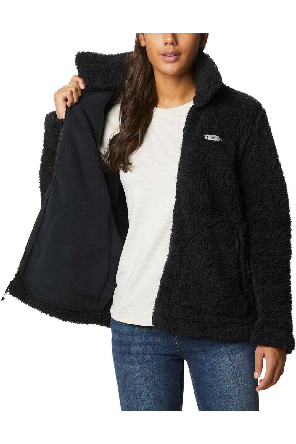 Columbia forro polar mujer Columbia Winter Pass Sherpa FZ vista detalle Columbia forro polar mujer Columbia Winter Pass Sherpa FZ vista detalle