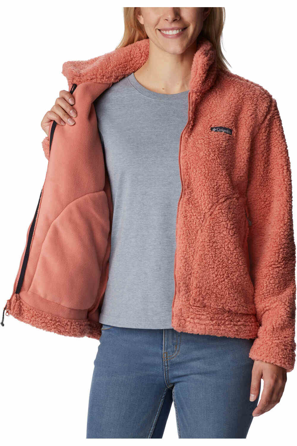 Columbia forro polar mujer Columbia Winter Pass Sherpa FZ vista detalle Columbia forro polar mujer Columbia Winter Pass Sherpa FZ vista detalle