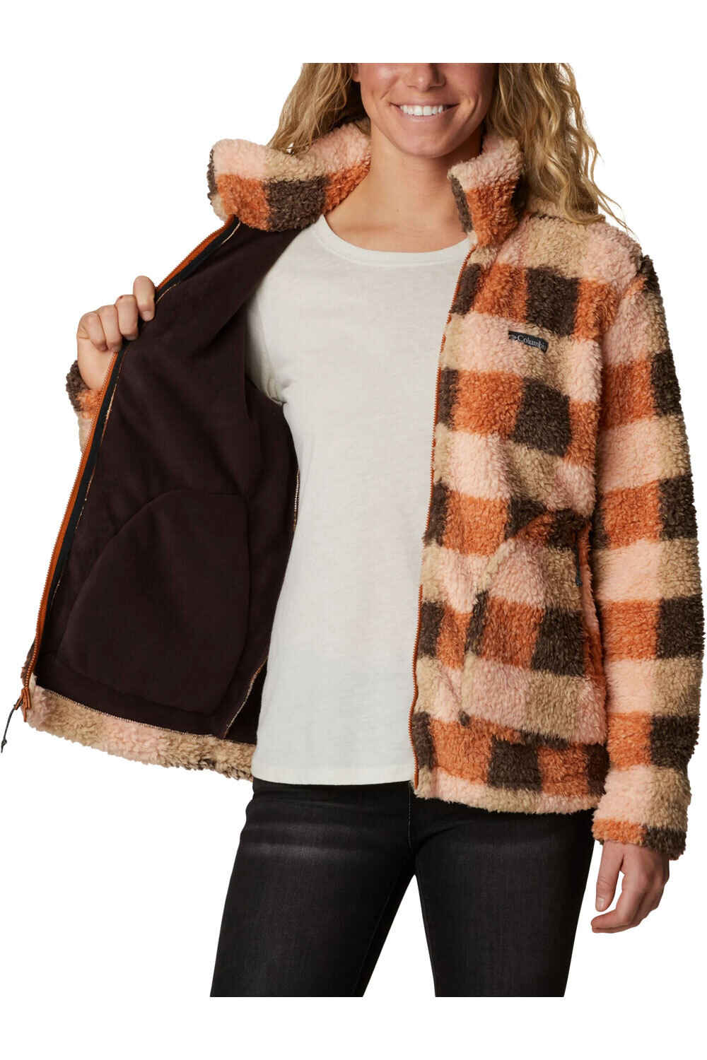 Columbia forro polar mujer Columbia Winter Pass Sherpa FZ vista trasera Columbia forro polar mujer Columbia Winter Pass Sherpa FZ vista trasera