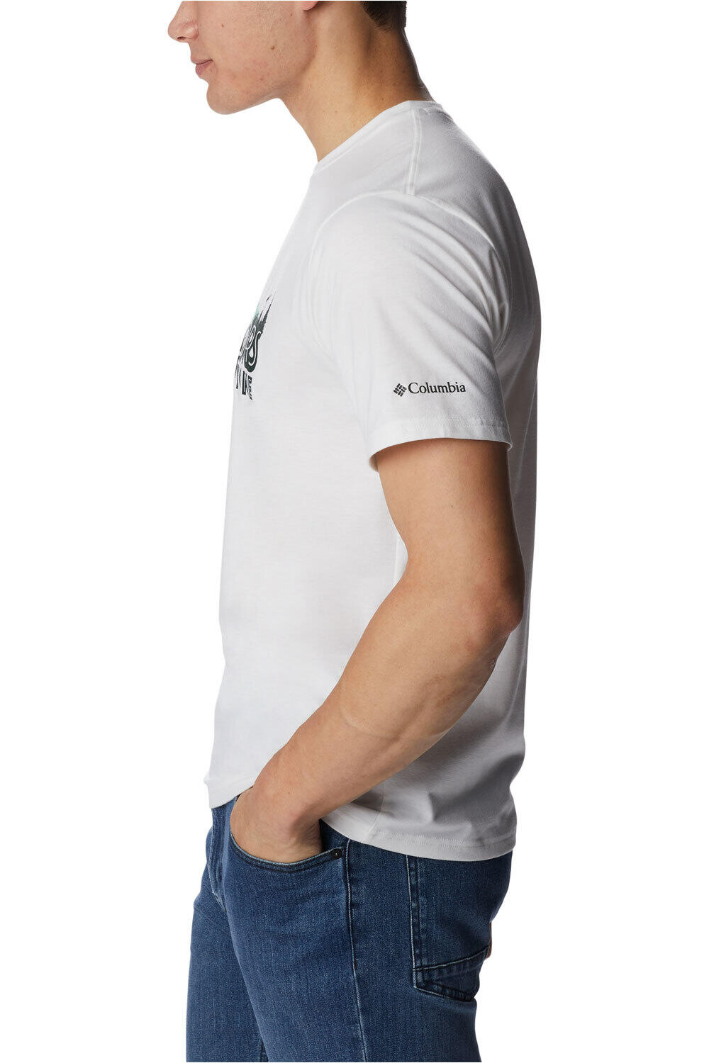 Columbia camiseta montaña manga corta hombre Columbia Men's Sun Trek Short Sleeve Graphic Tee vista frontal Columbia camiseta montaña manga corta hombre Columbia Men's Sun Trek Short Sleeve Graphic Tee vista frontal