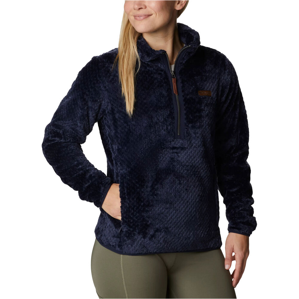 Columbia forro polar mujer Columbia Fire Side Sherpa 1/4 Zip vista detalle Columbia forro polar mujer Columbia Fire Side Sherpa 1/4 Zip vista detalle
