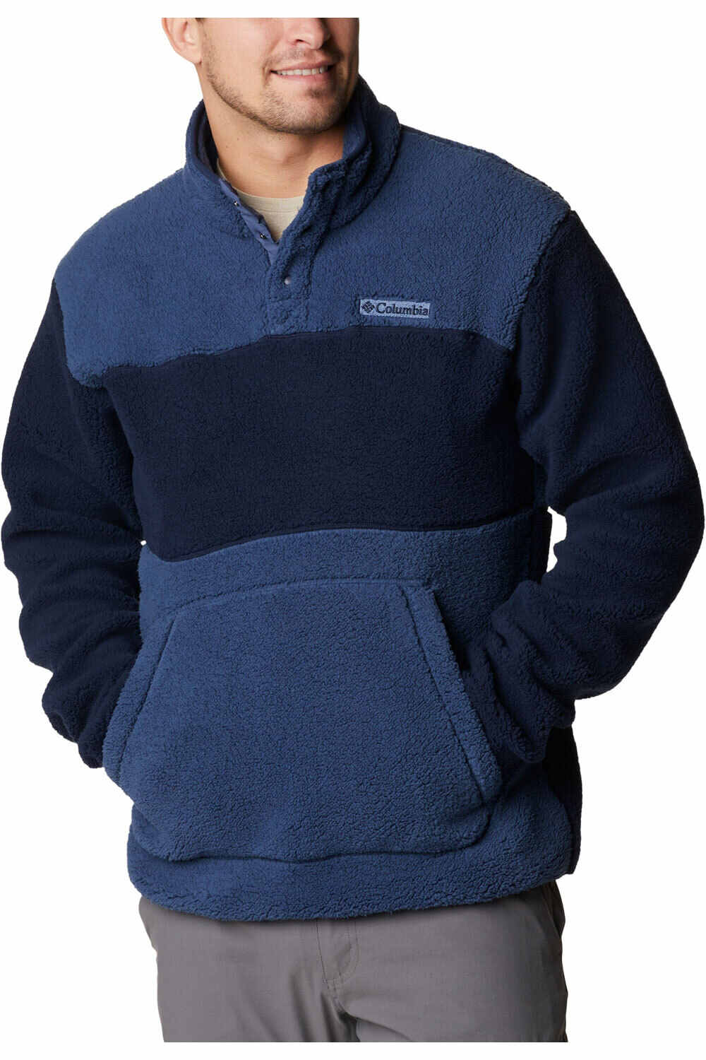 Columbia forro polar hombre Columbia Rugged Ridge Sherpa Half Snap vista detalle Columbia forro polar hombre Columbia Rugged Ridge Sherpa Half Snap vista detalle