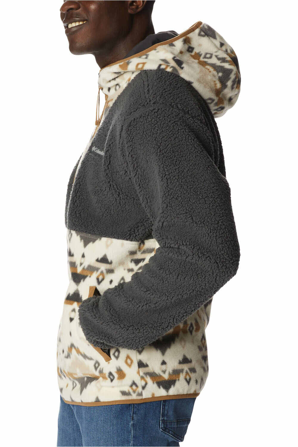 Columbia forro polar hombre Columbia Backbowl Sherpa Full Zip Hoodie vista frontal Columbia forro polar hombre Columbia Backbowl Sherpa Full Zip Hoodie vista frontal