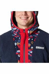 Columbia forro polar hombre Columbia Backbowl Sherpa Full Zip Hoodie vista trasera Columbia forro polar hombre Columbia Backbowl Sherpa Full Zip Hoodie vista trasera