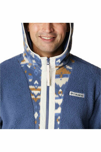Columbia forro polar hombre Columbia Backbowl Sherpa Full Zip Hoodie vista trasera Columbia forro polar hombre Columbia Backbowl Sherpa Full Zip Hoodie vista trasera