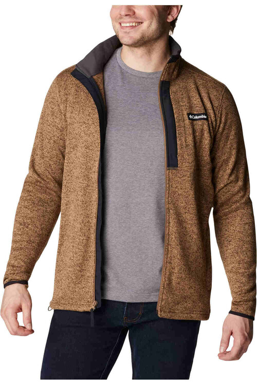 COLUMBIA SWEATER WEATHER FULL ZIP marron