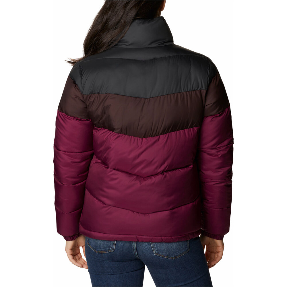 Columbia chaqueta outdoor mujer Columbia Puffect Color Blocked Jacket vista trasera Columbia chaqueta outdoor mujer Columbia Puffect Color Blocked Jacket vista trasera