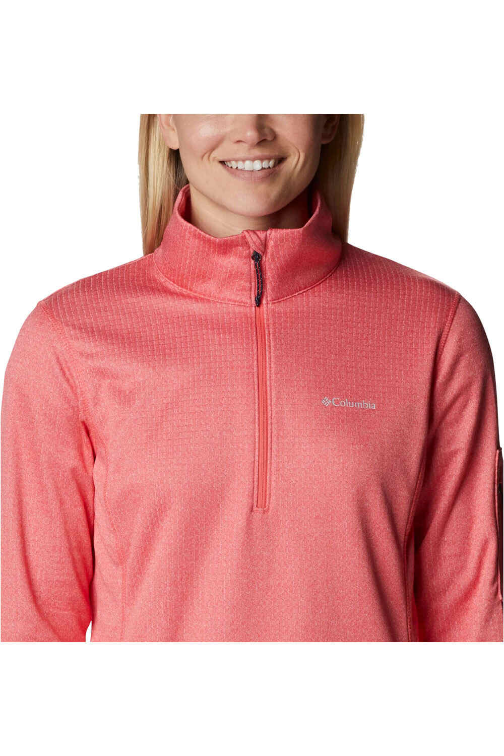 Columbia forro polar mujer Columbia W Park View Grid Fleece 1/2 Zip vista frontal Columbia forro polar mujer Columbia W Park View Grid Fleece 1/2 Zip vista frontal