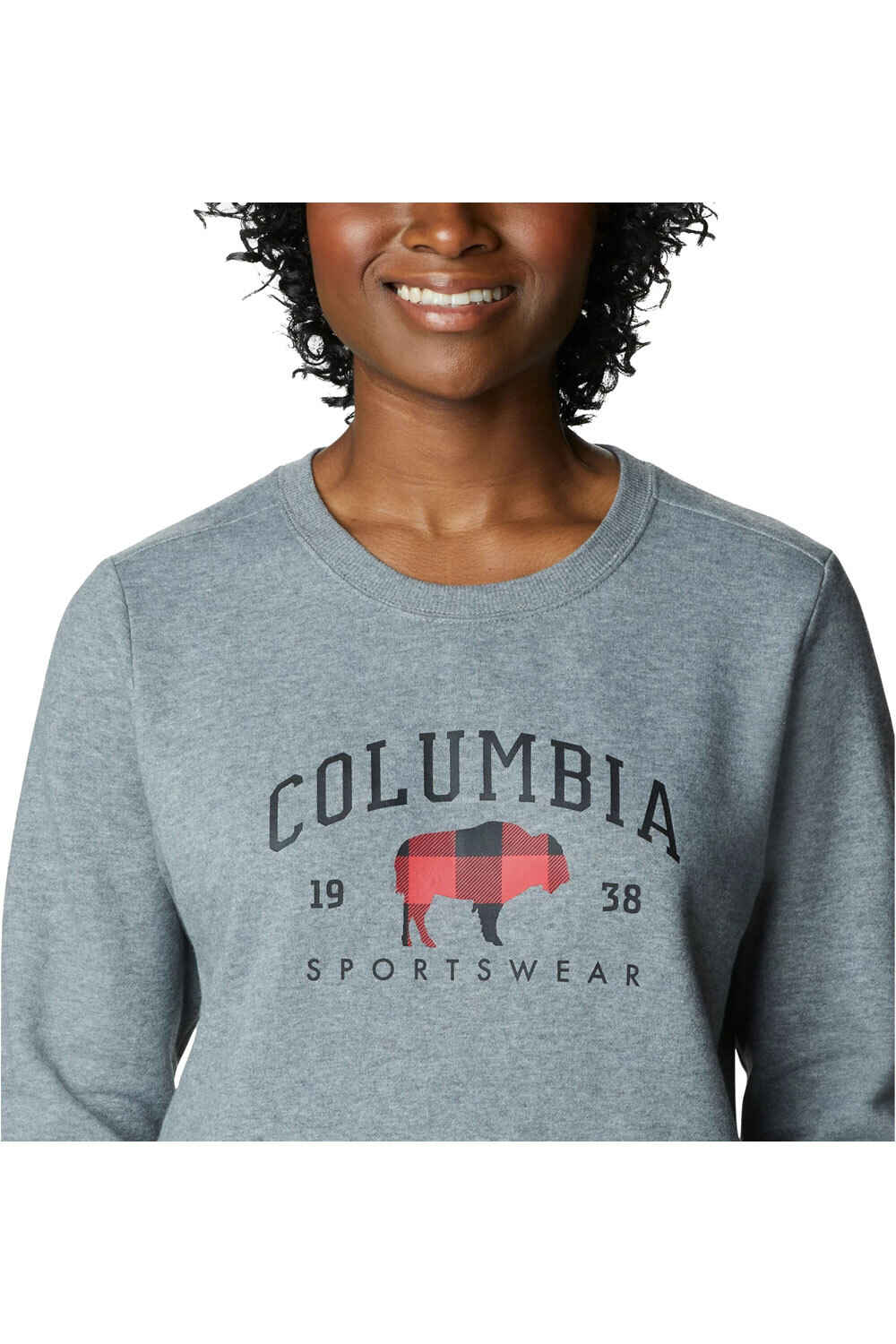 Columbia Sudaderas Montaña Mujer Columbia Hart Mountain II Graphic Crew vista trasera Columbia Sudaderas Montaña Mujer Columbia Hart Mountain II Graphic Crew vista trasera