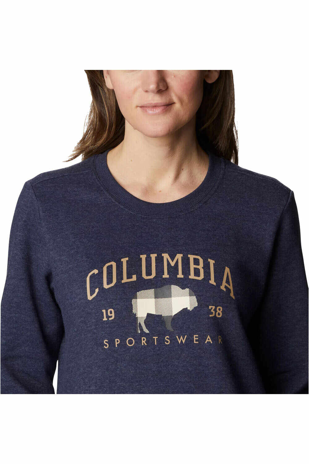 Columbia Sudaderas Montaña Mujer Columbia Hart Mountain II Graphic Crew vista trasera Columbia Sudaderas Montaña Mujer Columbia Hart Mountain II Graphic Crew vista trasera