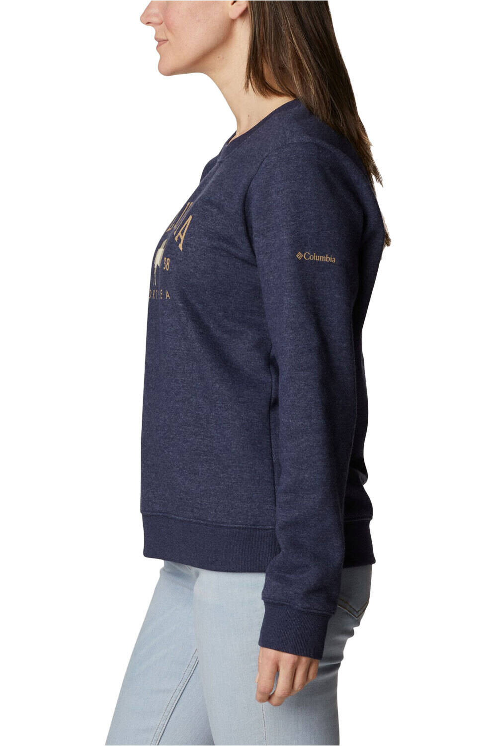 Columbia Sudaderas Montaña Mujer Columbia Hart Mountain II Graphic Crew vista detalle Columbia Sudaderas Montaña Mujer Columbia Hart Mountain II Graphic Crew vista detalle