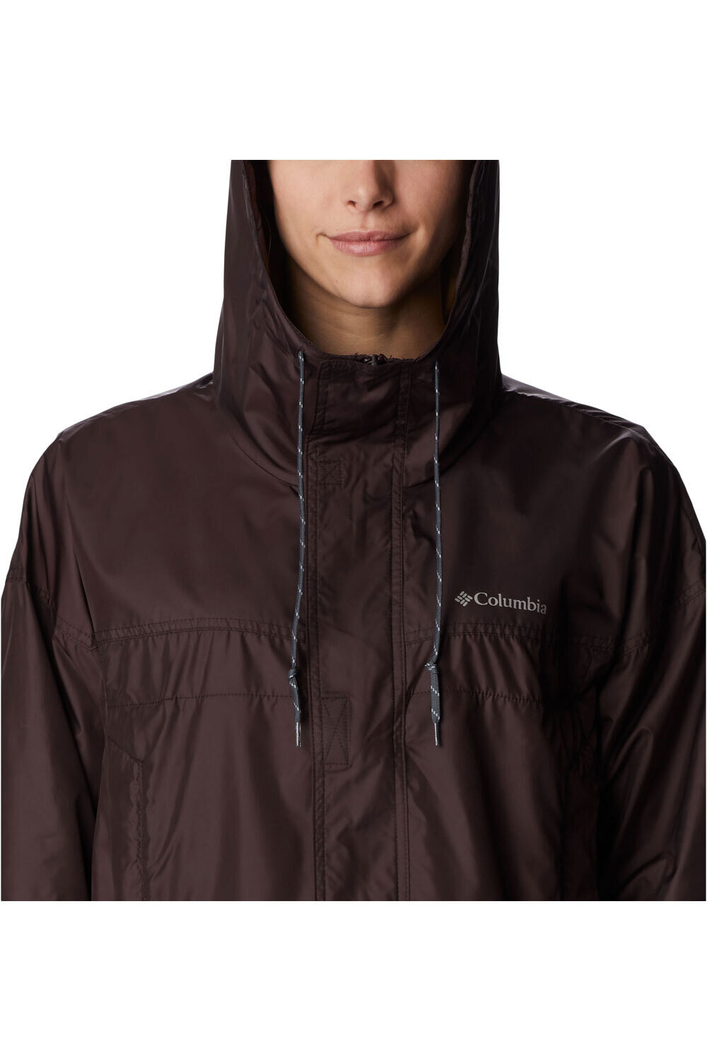 Columbia chaqueta impermeable mujer Columbia Flash Challenger Cropped Windbreaker vista detalle Columbia chaqueta impermeable mujer Columbia Flash Challenger Cropped Windbreaker vista detalle