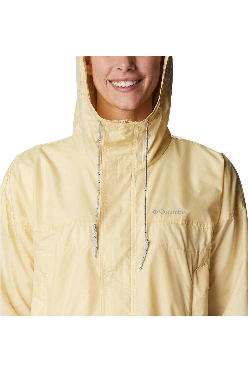Columbia chaqueta impermeable mujer Columbia Flash Challenger Cropped Windbreaker vista detalle Columbia chaqueta impermeable mujer Columbia Flash Challenger Cropped Windbreaker vista detalle